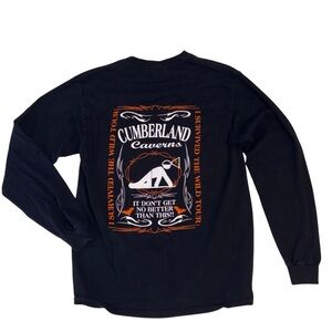 Cumberland Caverns Wild Tour Tee M TN Long Sleeve Caver Graphic Black Shirt